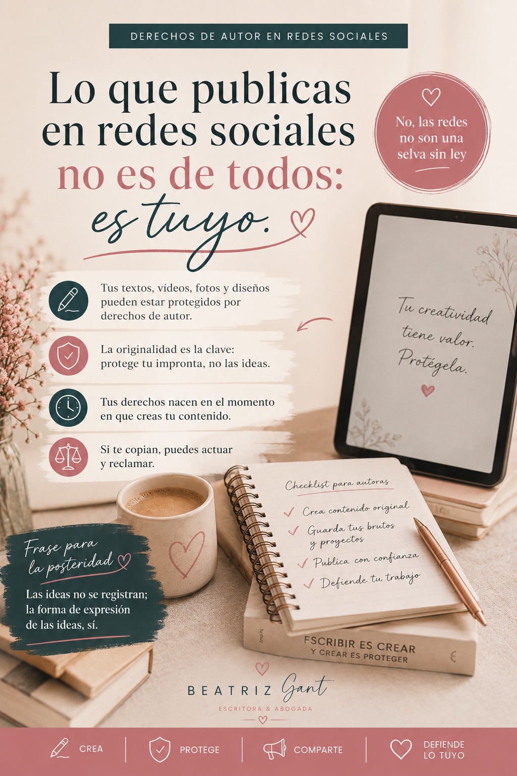 derechos autor redes sociales